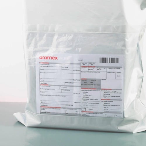 مجموعة (50) كيس شحن محكم الاغلاق مع ويندو خارجي -...