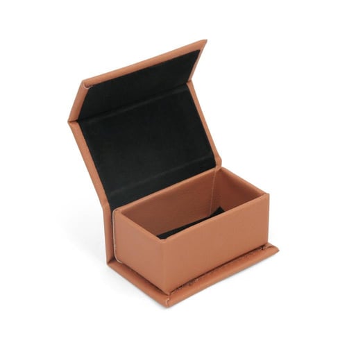 علبة بخور جلد فاخرة لون بني | 8*5*4 سم