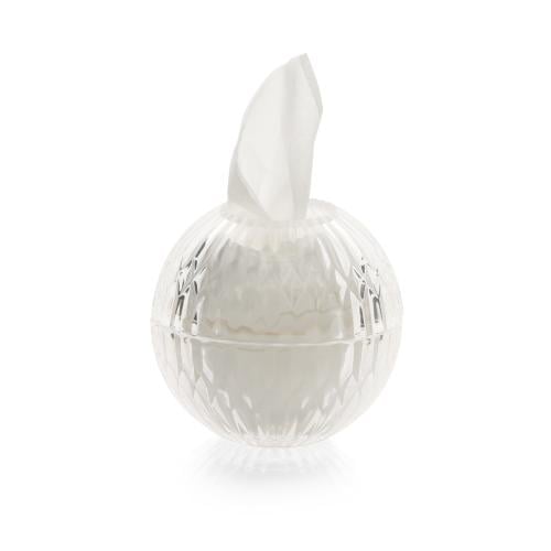 علبة فاخرة للمناديل زجاجية شفافة