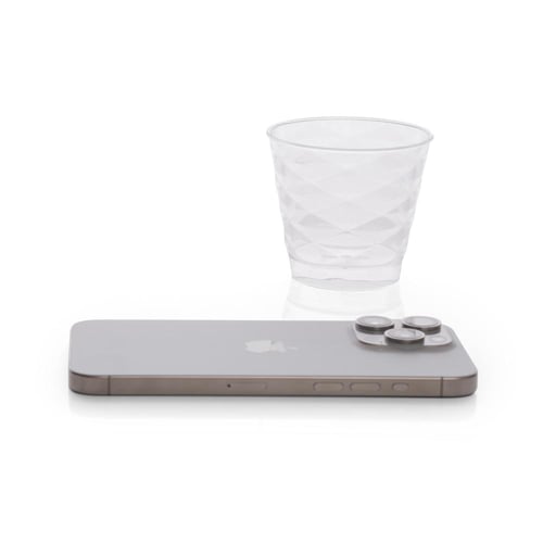 مجموعة ( 19 ) كوب بلاستيك شفاف فاخر للمشروبات والح...