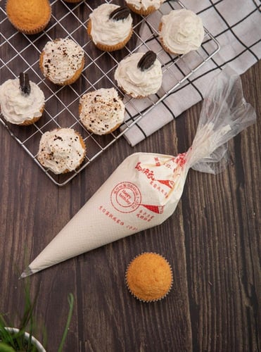 مجموعة (100) أكياس بلاستيك لتزيين الكيك والحلويات...