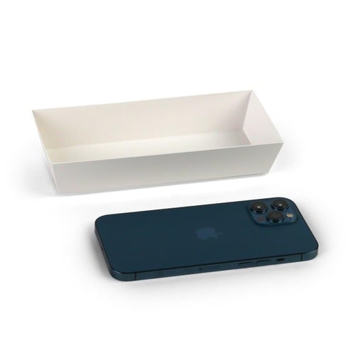 علب ورق أبيض مستطيلة بغطاء شفاف - (10) حبة | 17.5*...