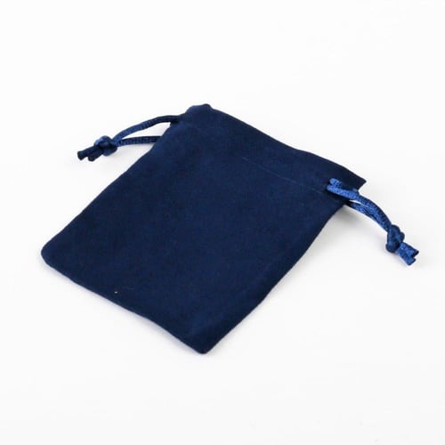 اكياس مخمل كحلي للهدايا والتوزيعات فاخرة - (12)حبة...