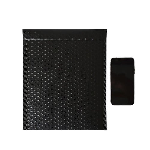 مجموعة (10) اظرف اسود للطرود البريدية بفقاعات حماي...