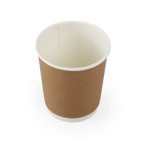 أكواب ورق كرافت بطبقتين - (25) حبة | 7 انز