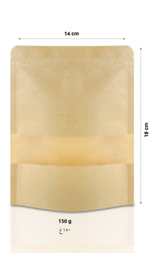 مجموعة (50) كيس لتعبئة وحفظ البهارات والقهوة بنافذ...