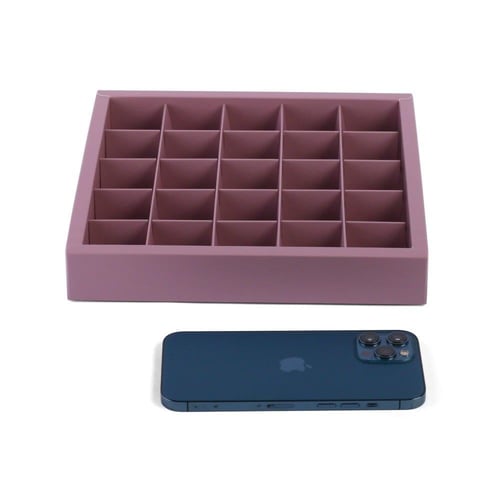 علبة شوكلاتة كبيرة فاخرة بنافذة شفافة (25) أقسام-...