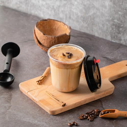 مجموعة (25) غطاء أسود دائري + قلب أحمر |24 انز