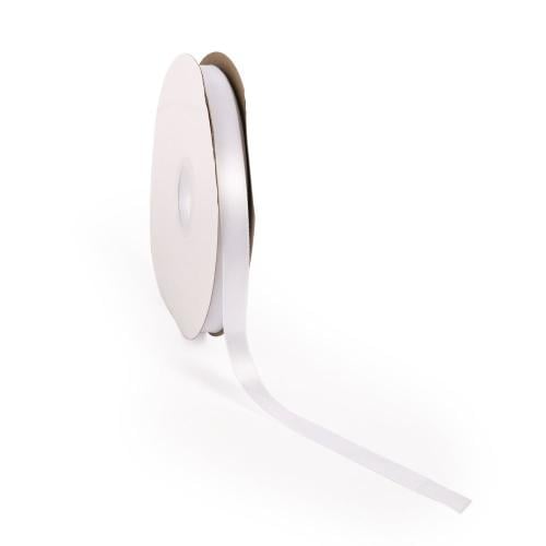 رول شرائط عريضة وفاخرة لون أبيض | 91 متر* 1.5 سم