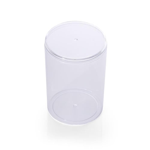 علب اكريليك دائرية شفافة بغطاء -(8) حبة| 200 مل