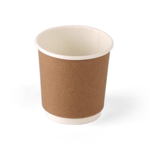 أكواب ورق بنية بطبقتين - (25)حبة |4 انز