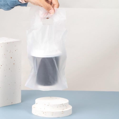 مجموعه (100) حامل اكواب بلاستيك شفاف 16*24 سم