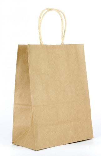 مجموعة ( 12) كيس ورق بني