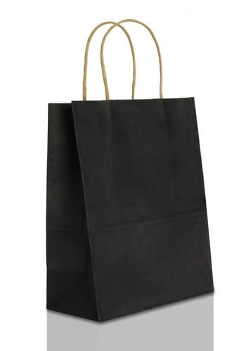 مجموعة ( 12) كيس ورق أسود