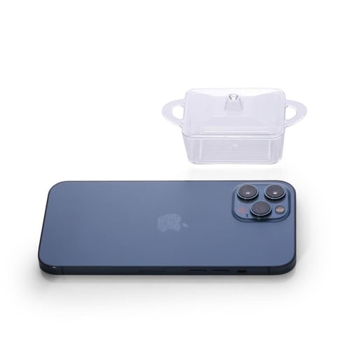 علبة بلاستيك شفاف بغطاء ومسكة جانبية فاخرة -(12) ح...