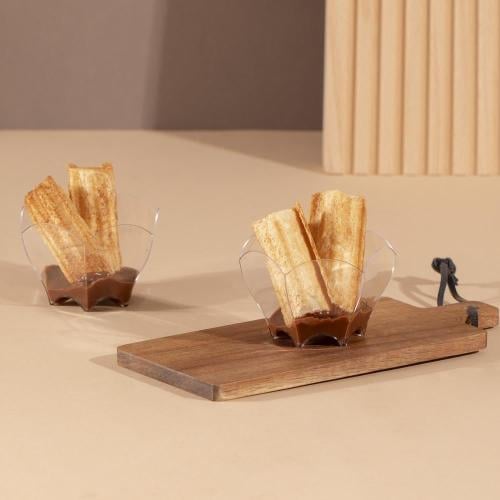 كوب بلاستيك شفاف بأطراف دائرية منحنية - (24) حبة|...