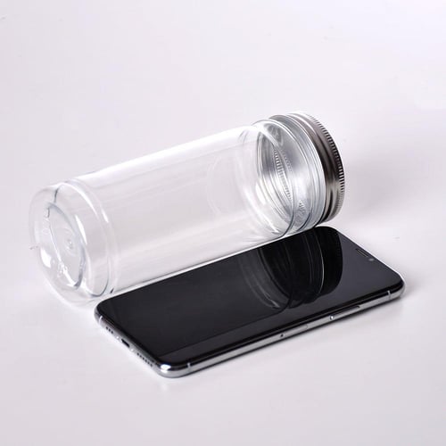 مجموعة (8) علبة بلاستيك بغطاء فضي - 300 مل