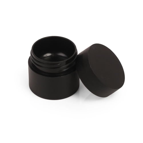 عبوة كريم فارغة لون أسود - (12) حبة | 5 جرام