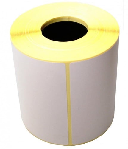 مجموعة (500) ورقة حرارية للبوليصات باللون الأبيض