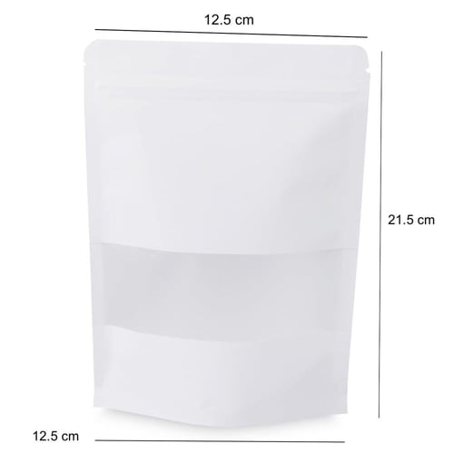 كيس باللون الابيض لتعبئة وحفظ البهارات و القهوة بن...