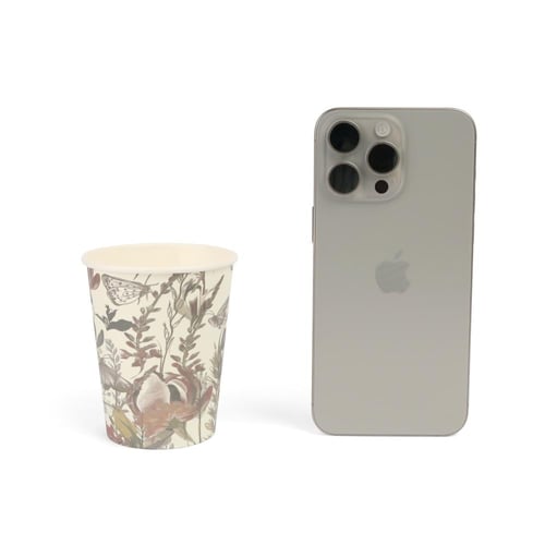 مجموعة (10) أكواب ورقية نمط أزهار متنوعة | 9 أزهار