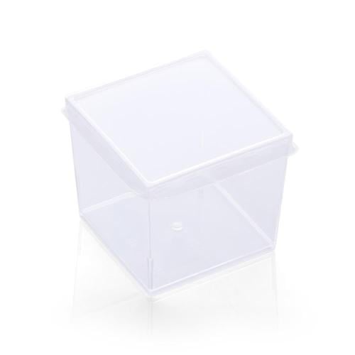 علبة بلاستيك مربعة شفافة فاخرة للتقديمات -(10) حبة...