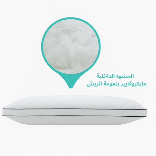 مخدة دريم بلش مطرز 1700 جرام مقاس 50x70