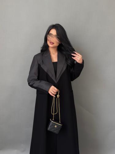 Grey Edge Abaya