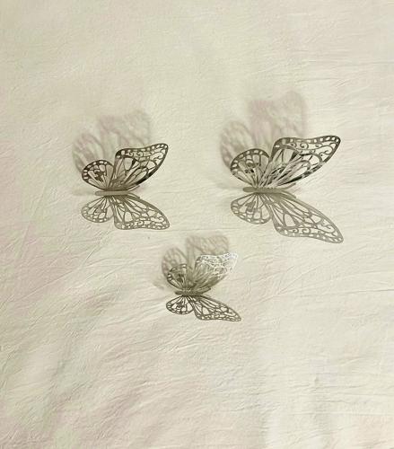 Silver butterflies