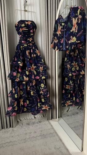 فستان مشجر قطعتين