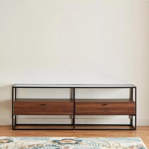 طاولة تلفزيون تشيشيليا 70 بوصة 1.6 متر بسطح زجاجي...