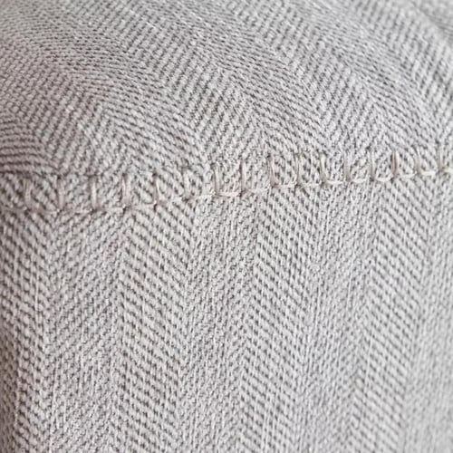 كنبة مونتارا 3 مقاعد قماش لون رمادي بارجل معدنية ل...