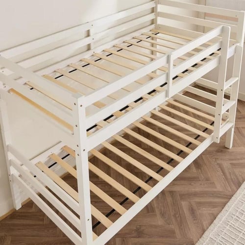 سرير أطفال أرلينا طابقين بأرجل عالية من خشب صلب اب...