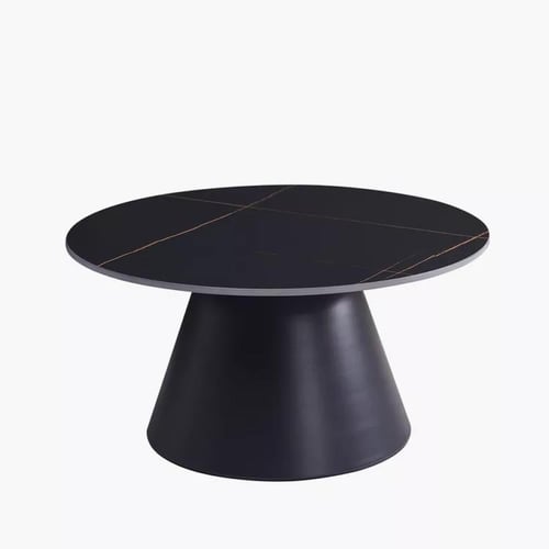 طقم طاولات قهوة ألفيريس بسطح حجر ملبد 5 قطع بقاعدة...