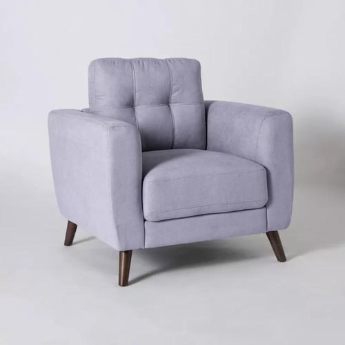 كنبة مقعد واحد كتان لون رمادي من دوفر