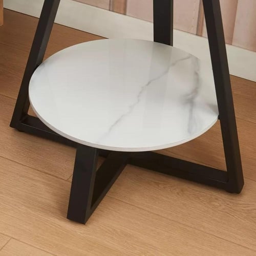 طقم طاولة شاي نيريسا مقعدين قماش رمادي بأرجل معدن...