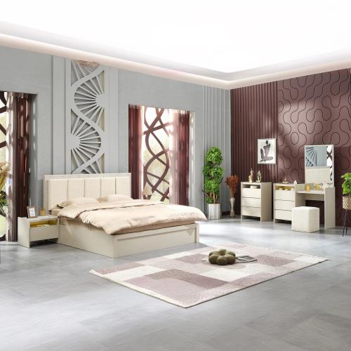 طقم غرفة نوم كينج 6 قطع من زيتا - 180x200 سم