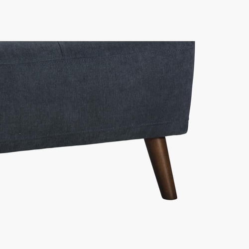 طقم كنب مورينا 3+2+1 مقاعد قماش لون رمادي داكن بأر...