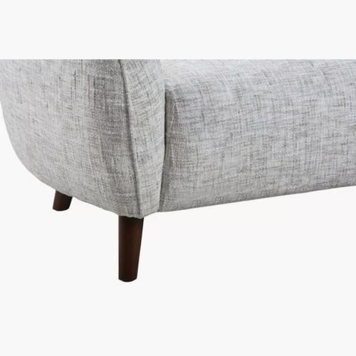 كنبة هانيا ثلاثة مقاعد قماش لون رمادي فاتح بارجل م...