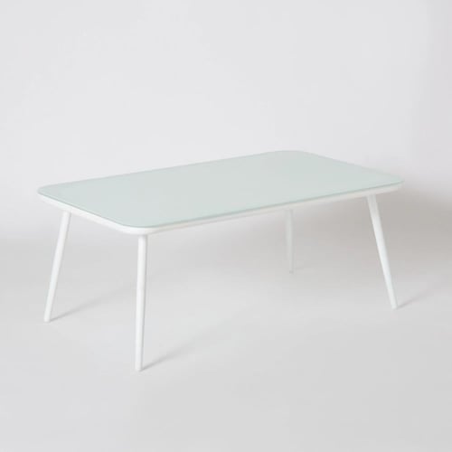 طقم طاولة قهوة للجلسات الخارجية مع 4 مقاعد ووسائد...