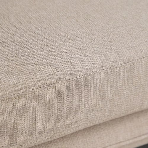 كنبة فيلينسيا 3 مقاعد مع وسادتين قماش لون بيج بارج...