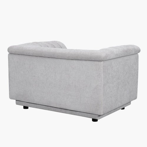 كرسي قماش بمساند ذراعين لون رمادي فاتح من بيكاسو