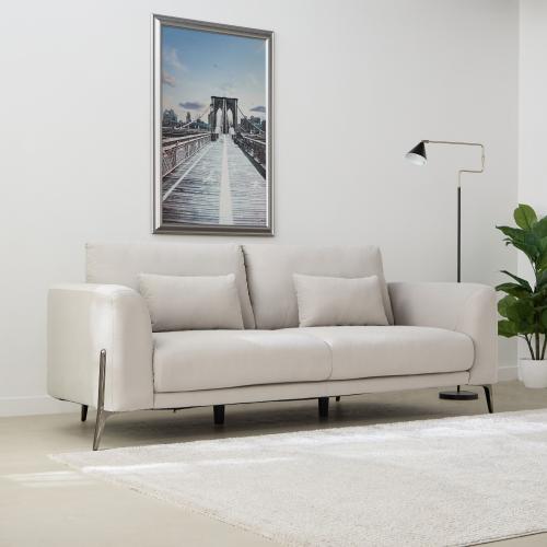 كنبة مقعدين بيج - نورينا