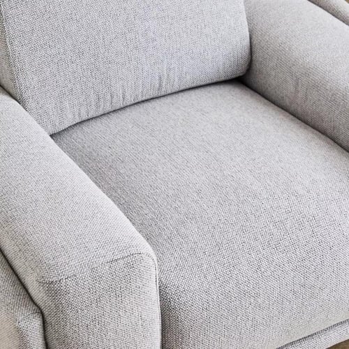 كنبة فردية كارينا قماش لون رمادي هيكل خشب زان و ار...