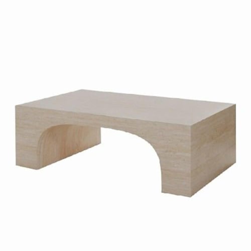 طاولة قهوة بديل الرخام موراتا - بيج