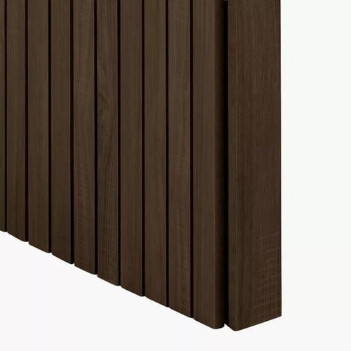 طاولة طعام 8 مقاعد من الخشب الصلب لون بني من أورلي...