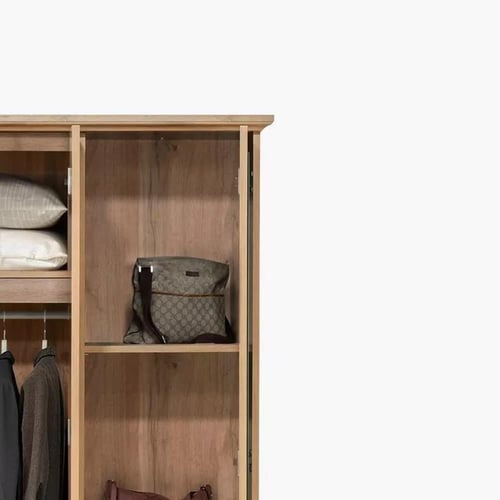 خزانة ملابس بـ 3 أبواب ودرجين ومرآة من تيرنوڤيا