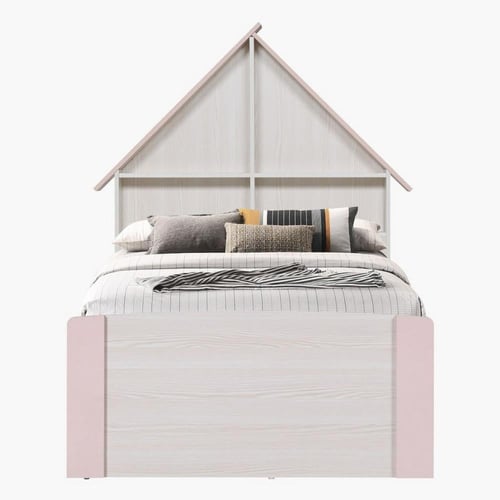 سرير فردي بلوح رأسي بمساحة تخزين من آنا - 90x200 س...