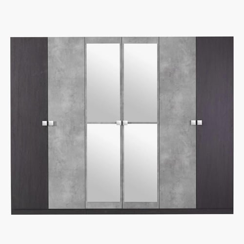 دولاب ملابس كامبريدج خشب 6 أبواب مع مرايا مقاس 216...