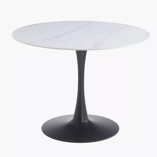 طقم طاولة سفرة مستديرة حجر ملبد 2 كراسي قماش بوكيل...